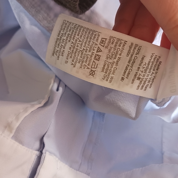 J.Crew Factory Classic Chino 3.5" In Pale Chambray Size 8 - Picture 8 of 11